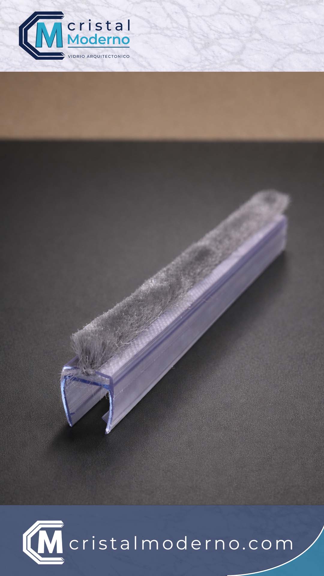 Empaque con felpa para fachada