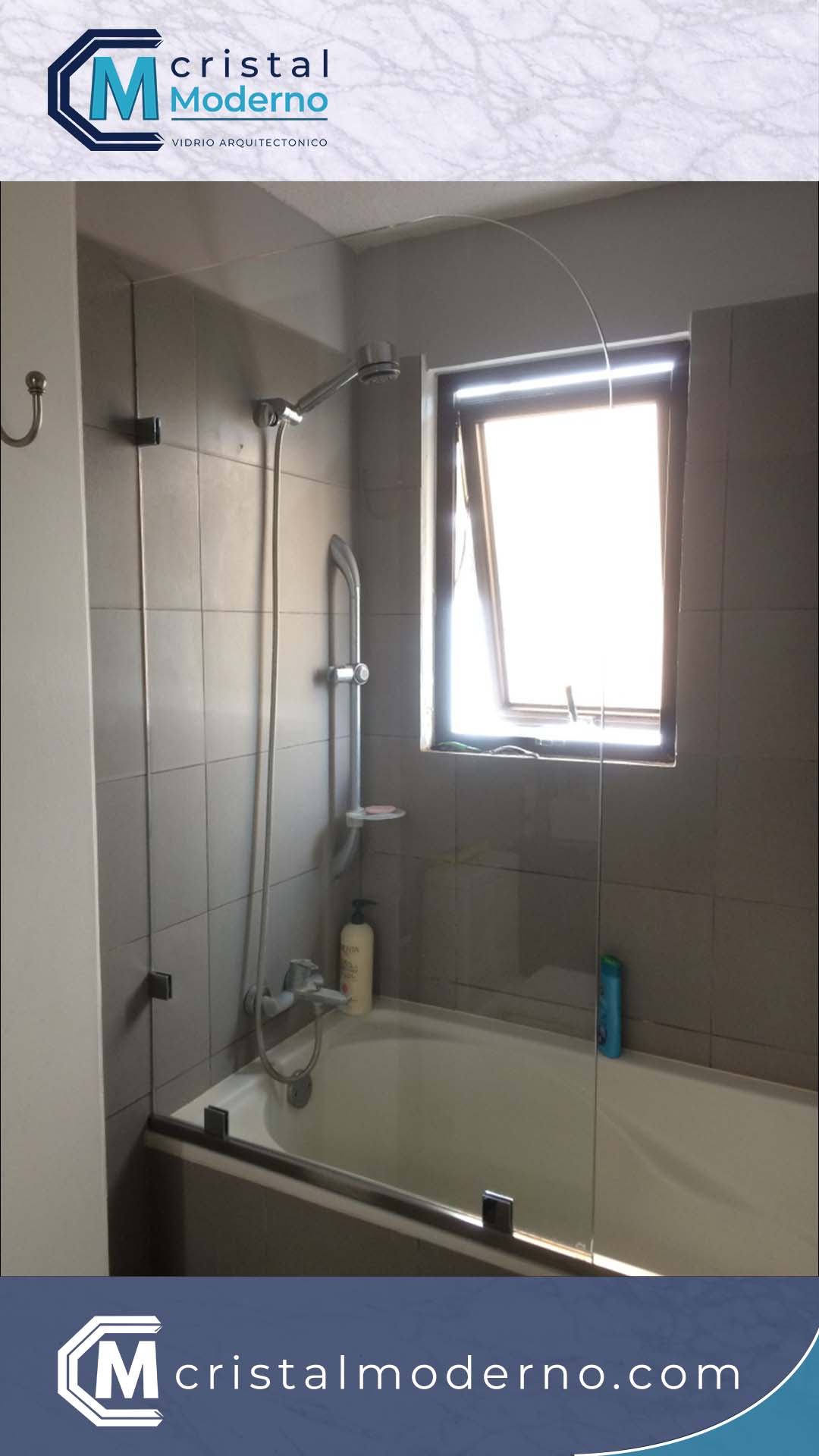 <vidrio fijo como mampara